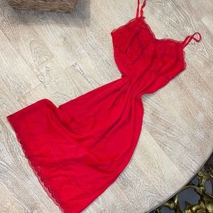 Kaser Lace Slip Dress vintage 50s 60s 70s size 34